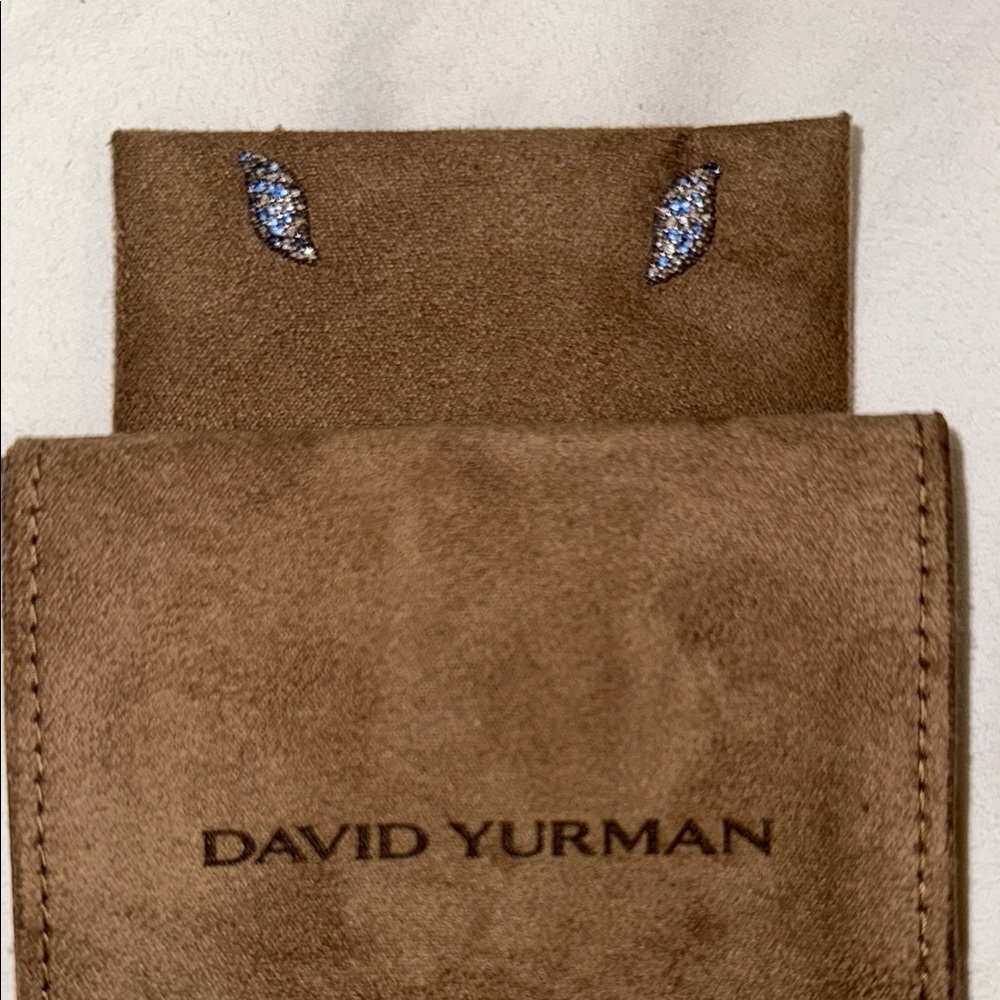 David Yurman Hampton Sapphire & Diamond Stud earrings
